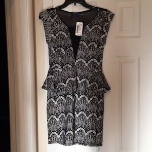 Mini peplum dress
